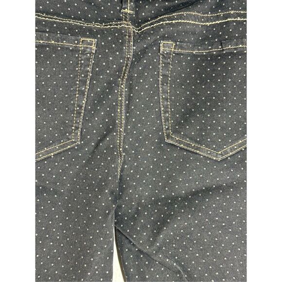 Raffaello Rossi Trend Line Women’s Slim Leg Black Jeans Gold Trim Sz32 See Notes - Picture 6 of 14